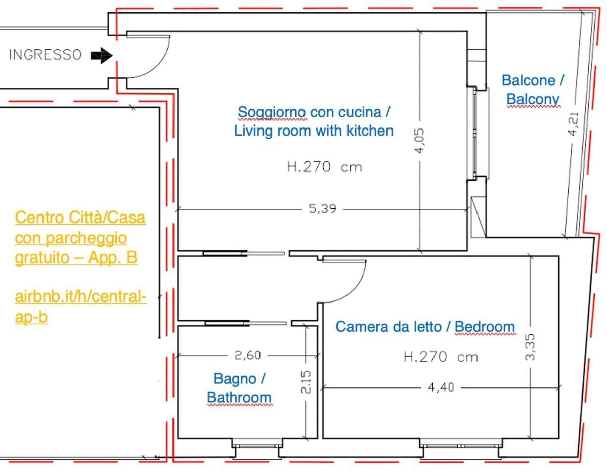 Apartamento Center - Modern Flat With Free Parking And Wifi - B
